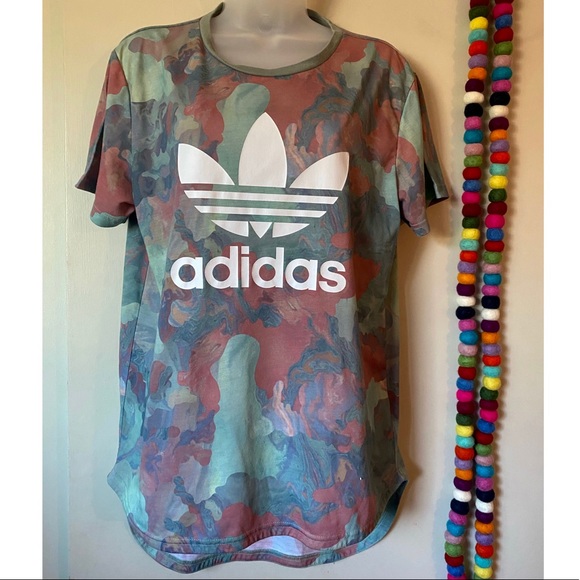 adidas Tops - Adidas oil spill shirt